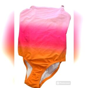 Old Navy Girls Pink Tye-dyed Bathing Suit. Sz. Lg. 10/12.